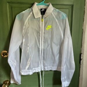 Nike Air Women's White Translucent Windbreaker Jacket